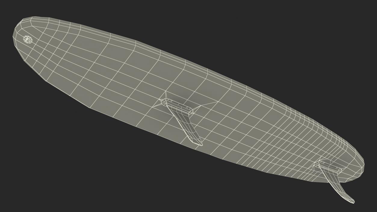 Windsurf Board Blue 3D model