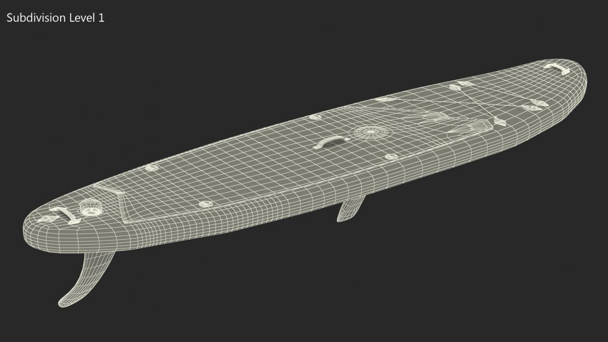 Windsurf Board Blue 3D model