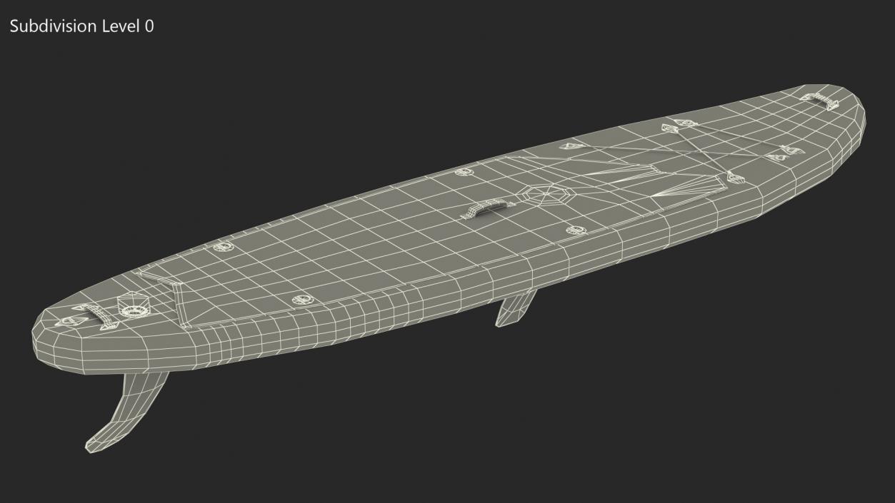 Windsurf Board Blue 3D model