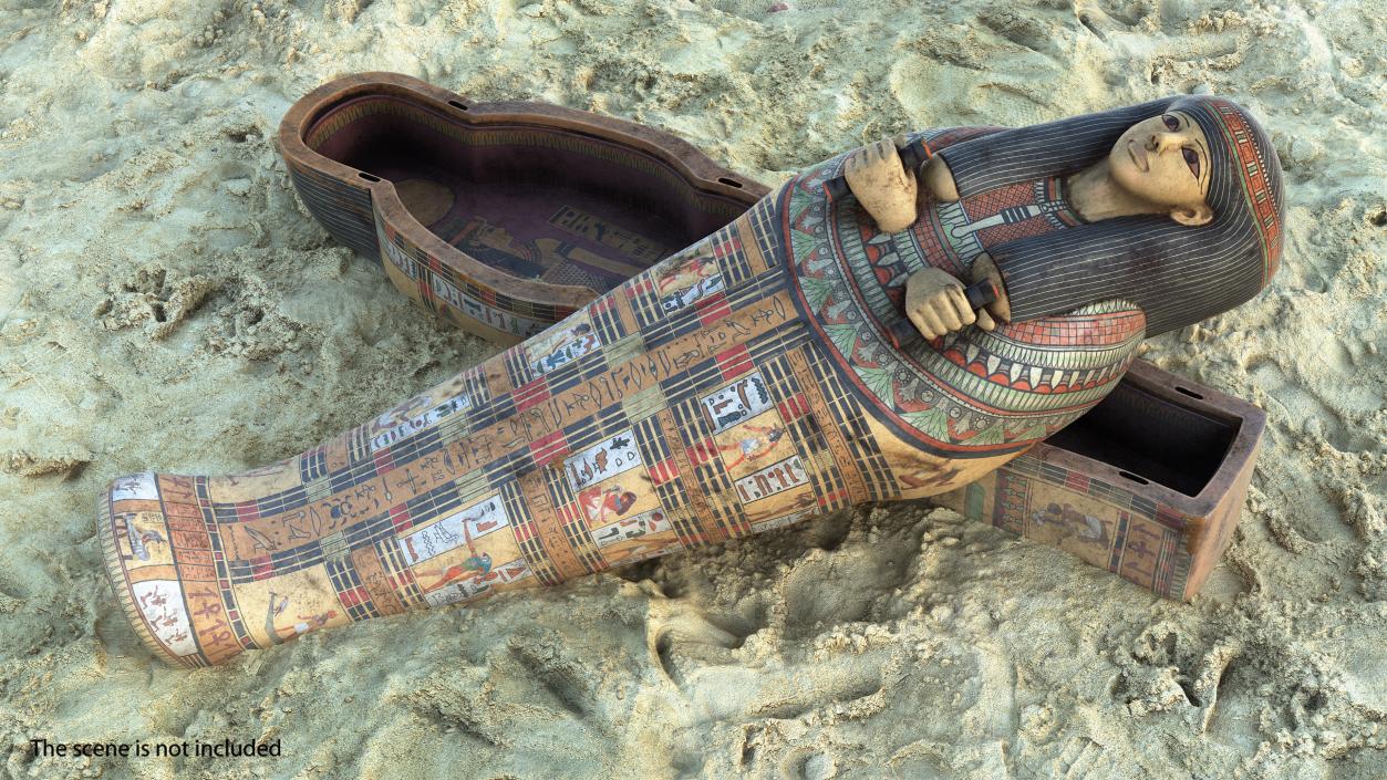 3D Ancient Egyptian Sarcophagus model