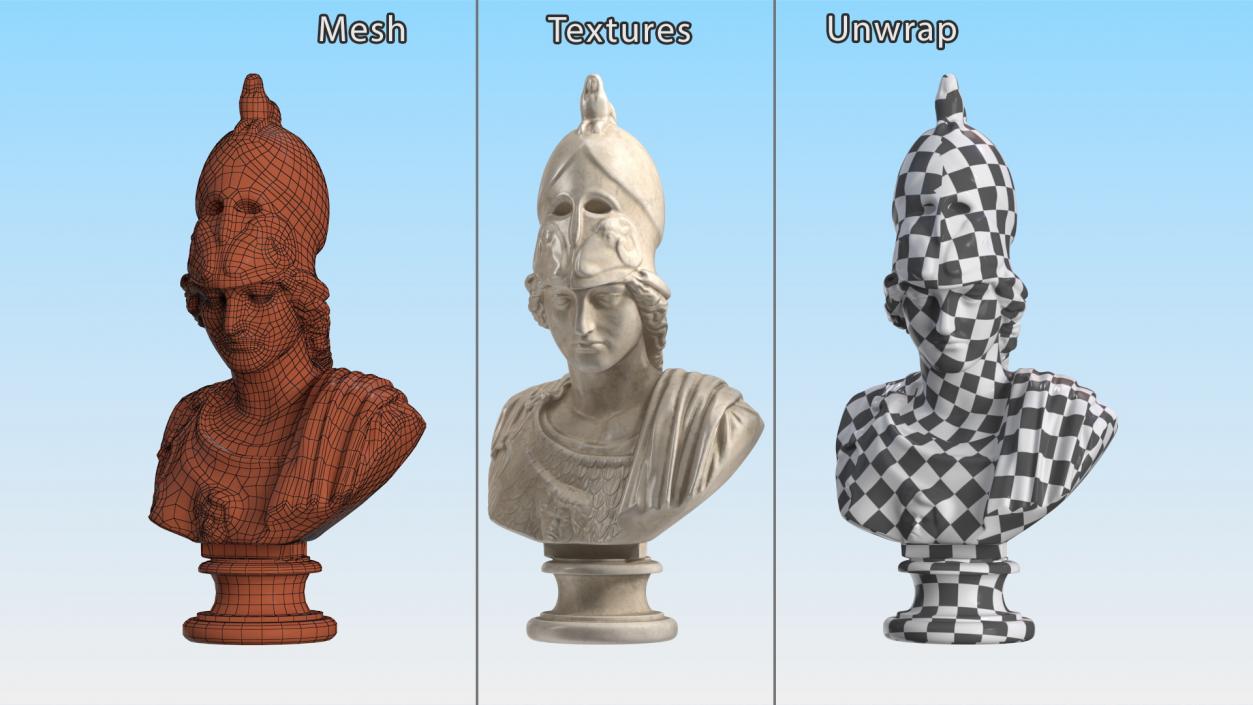 3D Ancient Busts Collection 2