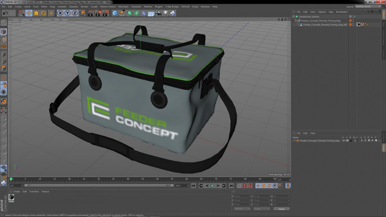 Feeder Concept Thermal Fishing Bag 3D model