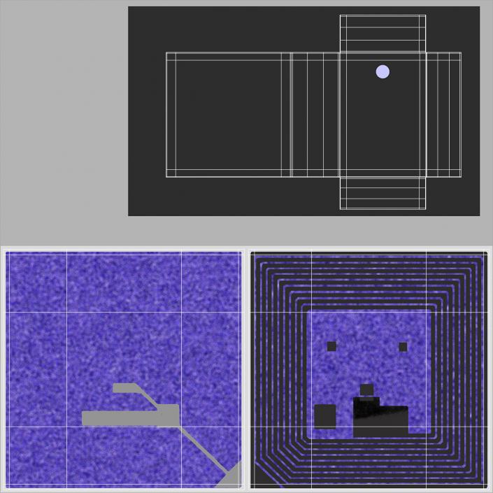 RFID Chip 3D model