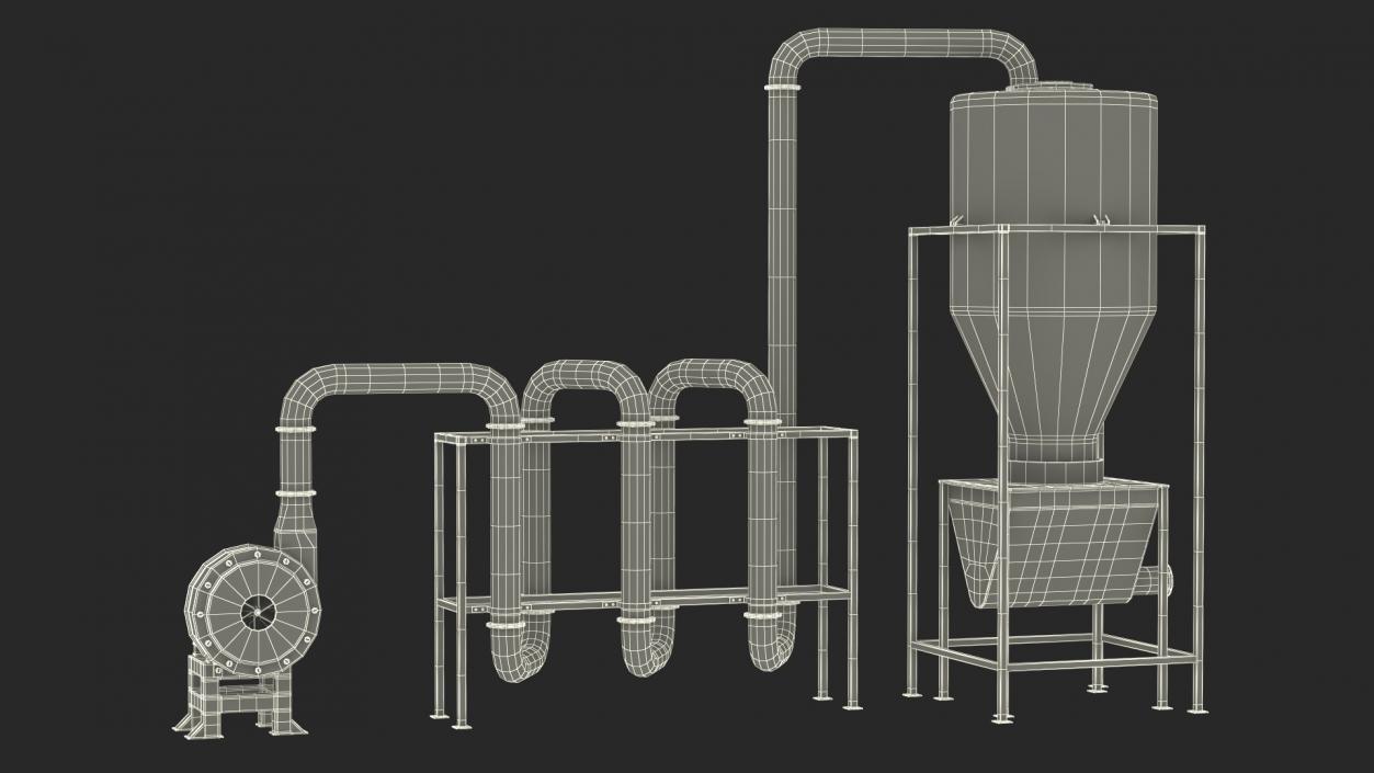 3D Air Separator With Cyclone