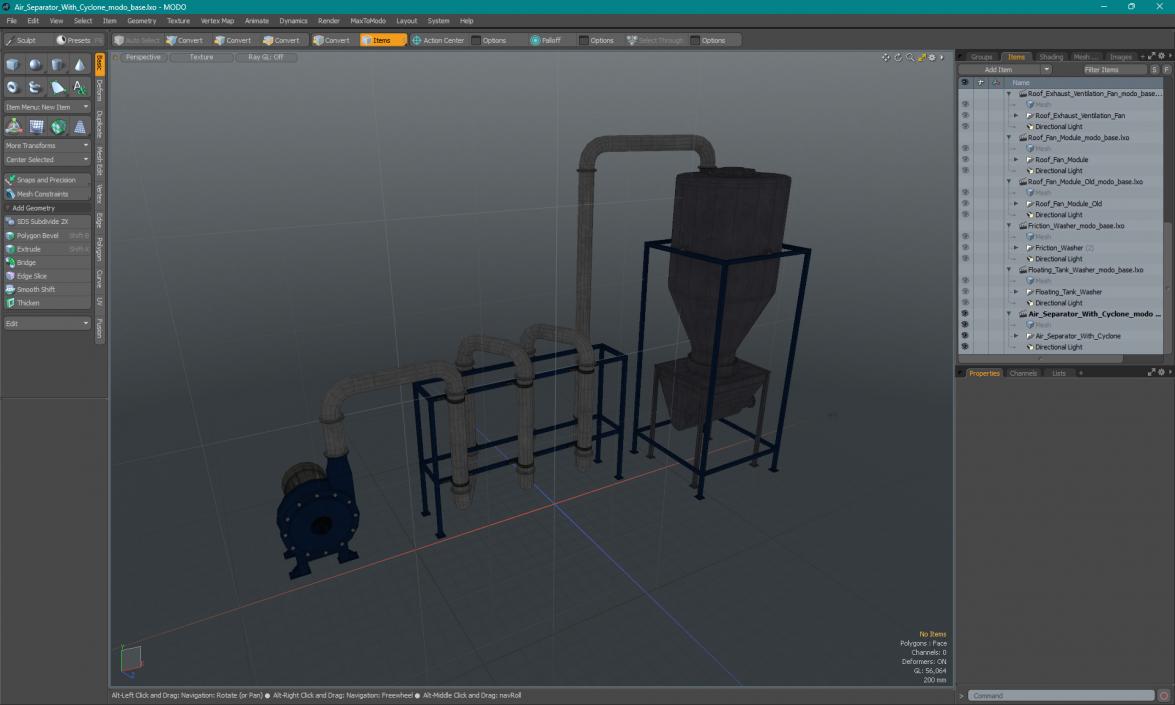 3D Air Separator With Cyclone