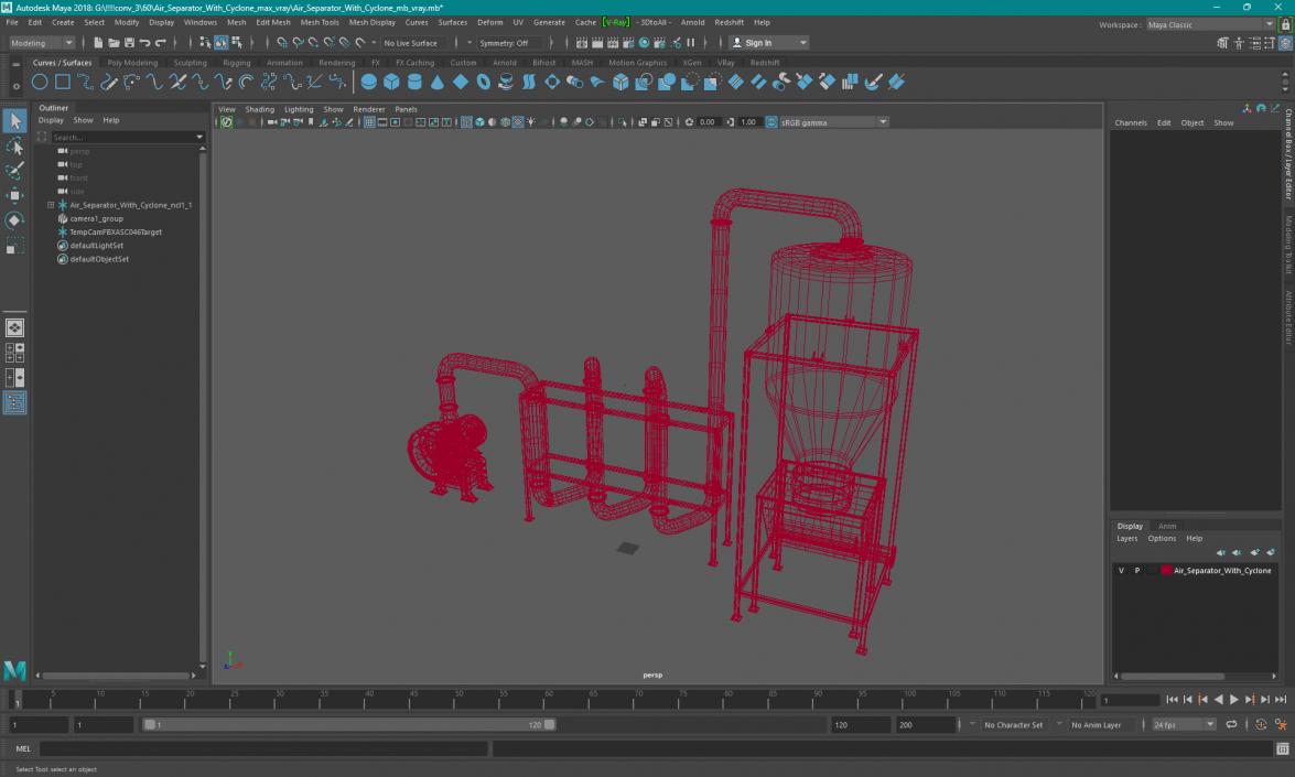 3D Air Separator With Cyclone