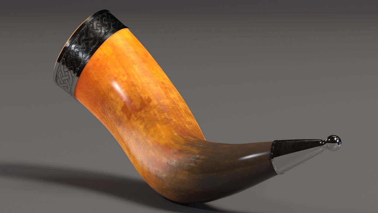 Old Drinking Horns Collection 3D model