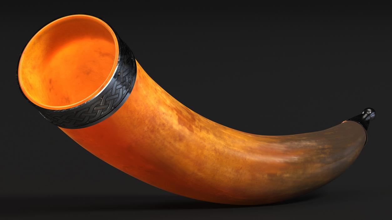 Old Drinking Horns Collection 3D model