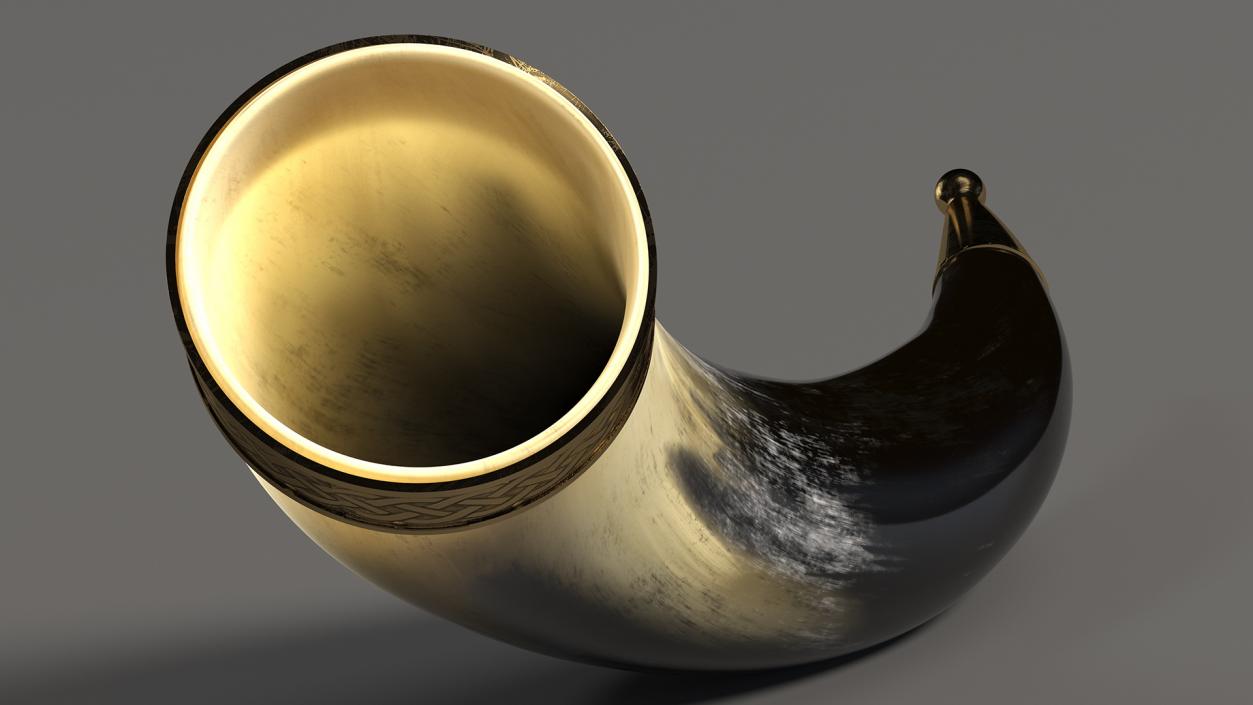 Old Drinking Horns Collection 3D model