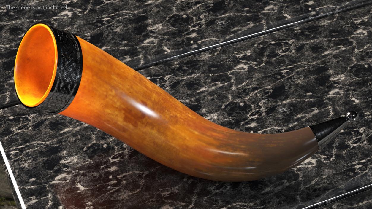 Old Drinking Horns Collection 3D model