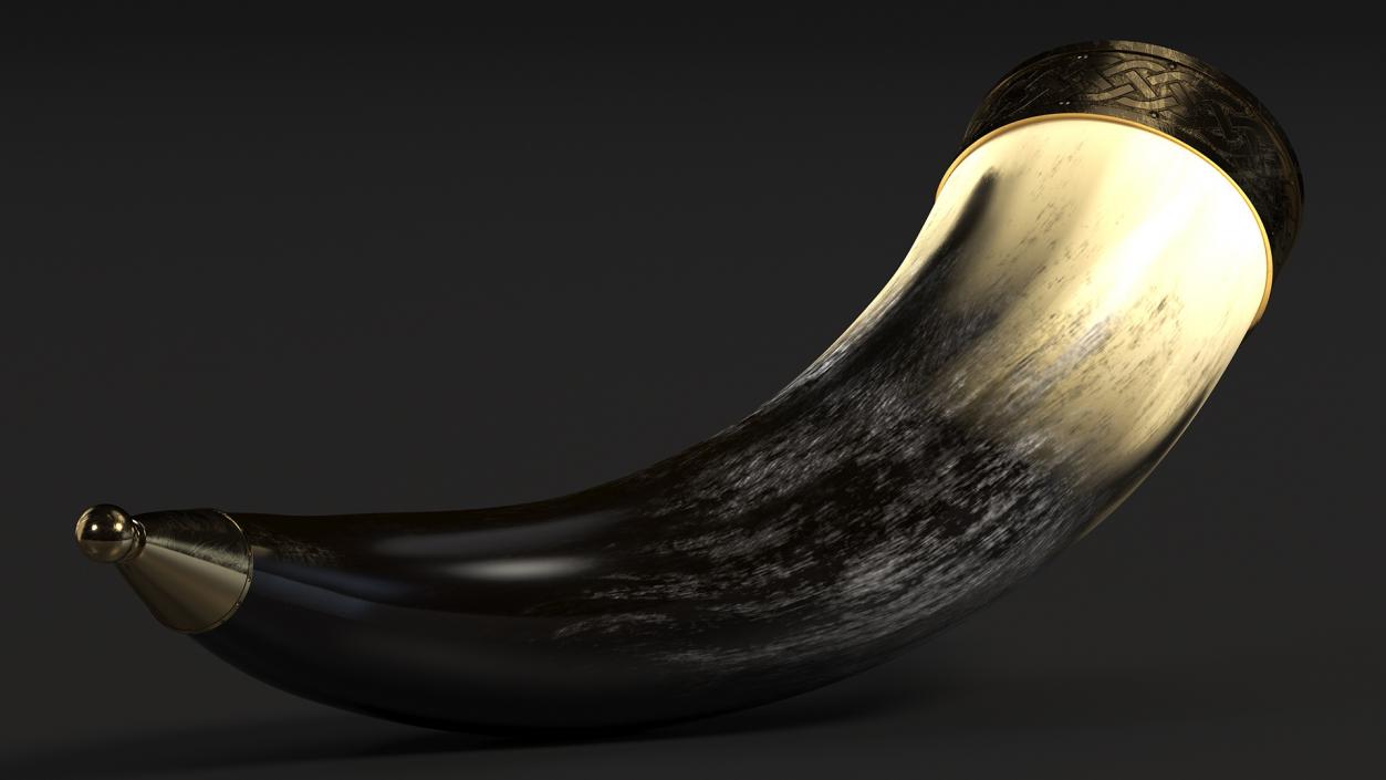 Old Drinking Horns Collection 3D model