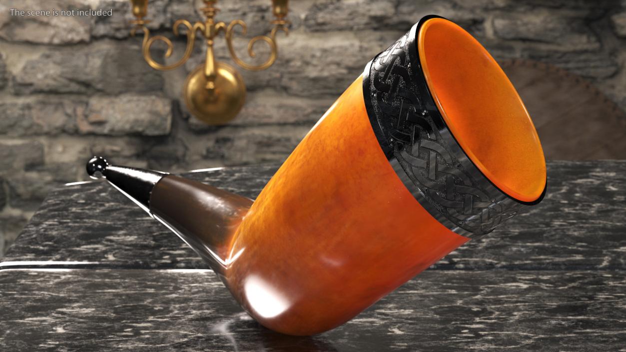 Old Drinking Horns Collection 3D model