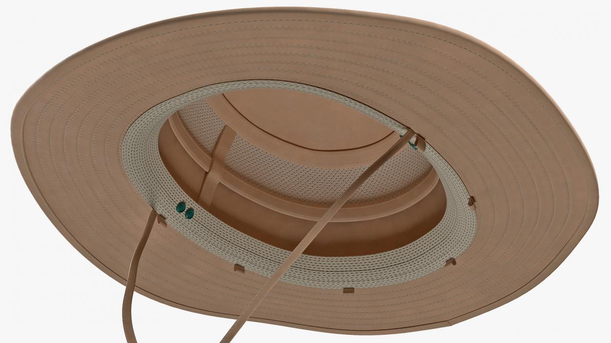 Khaki Fishing Hat 3D