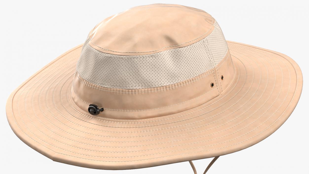 Khaki Fishing Hat 3D