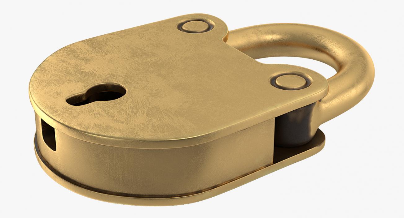 3D model Brass Padlocks Collection