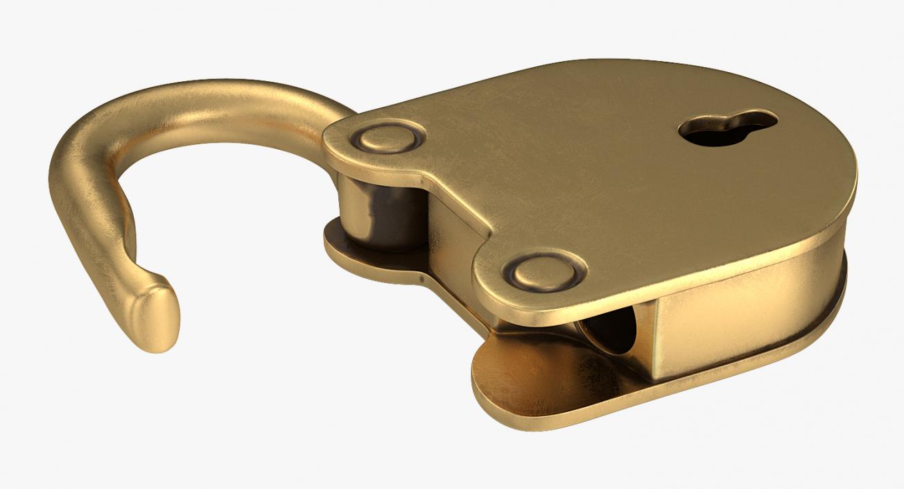 3D model Brass Padlocks Collection