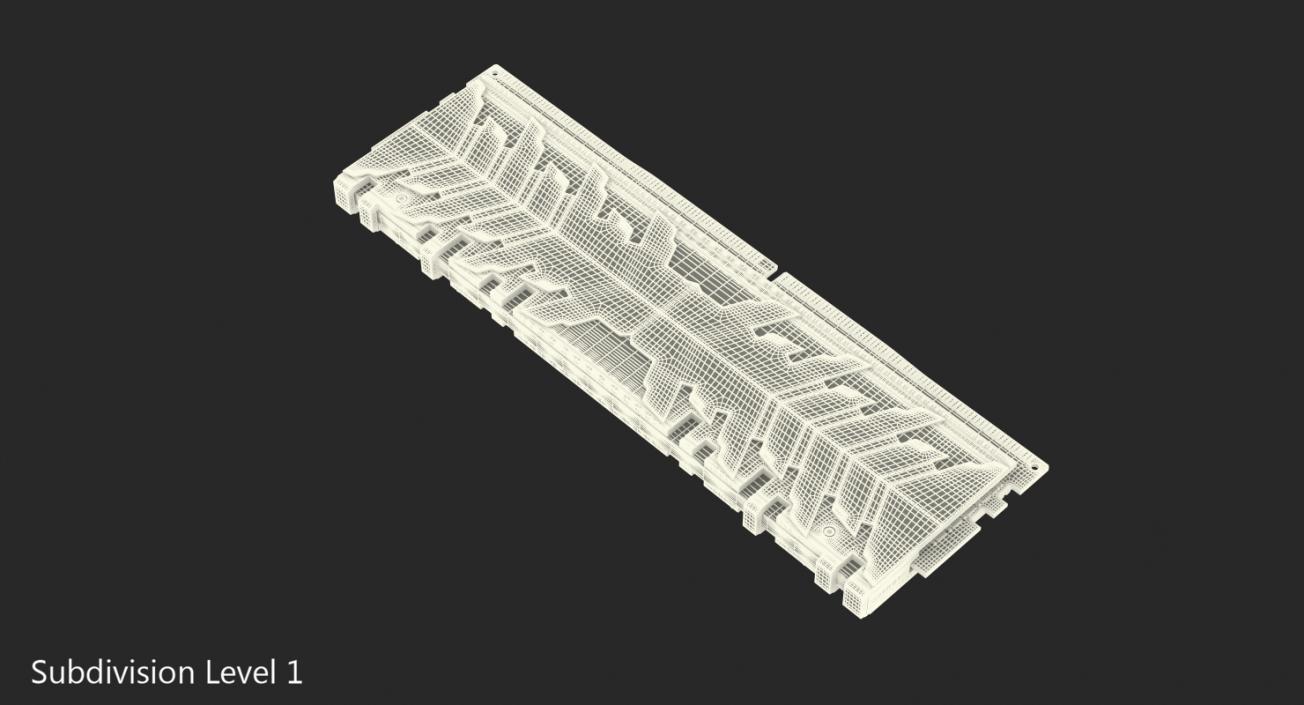 DDR4 SDRAM with Radiator 3D model