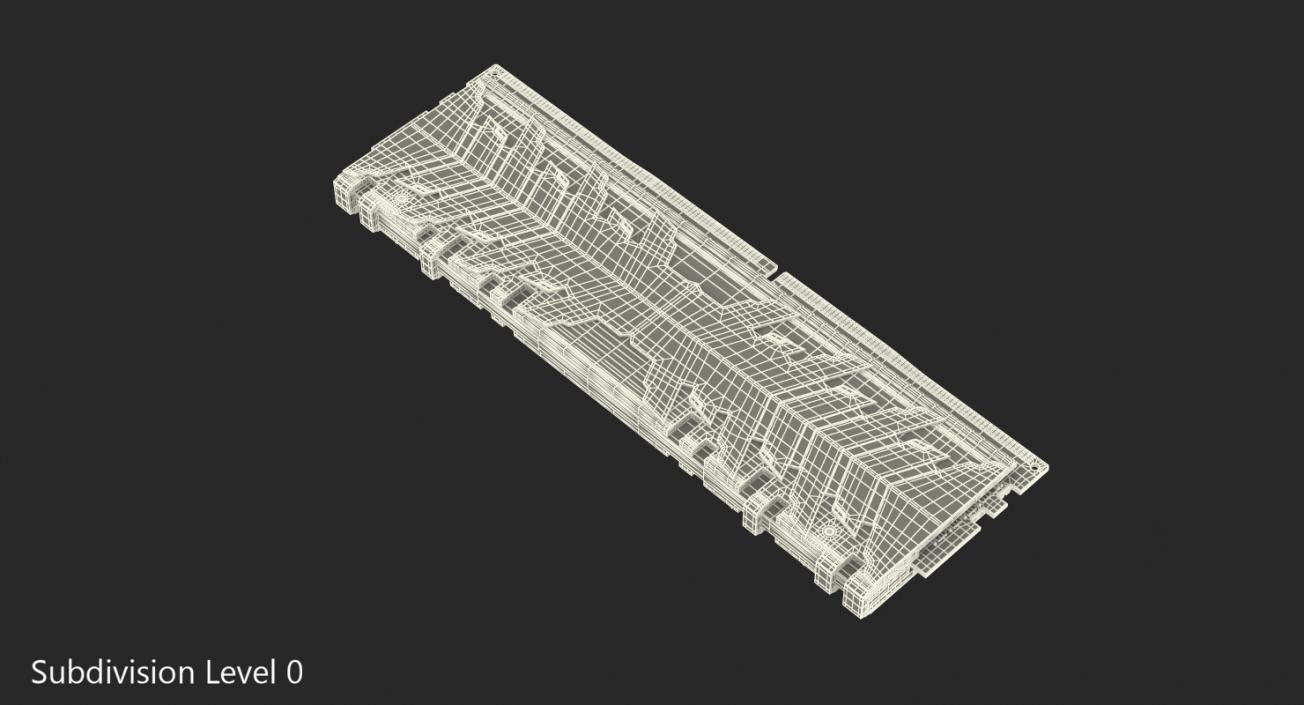 DDR4 SDRAM with Radiator 3D model