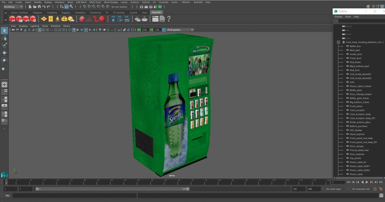 3D model Cold Soda Vending Machine