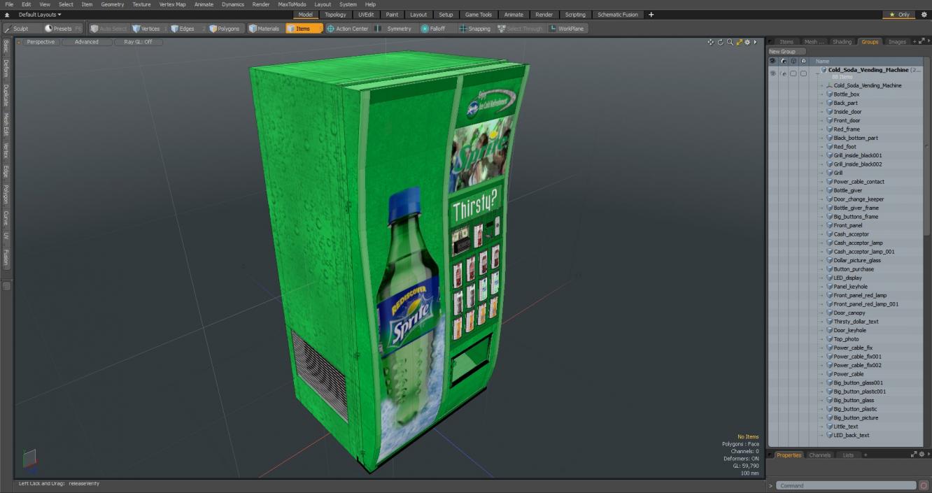 3D model Cold Soda Vending Machine