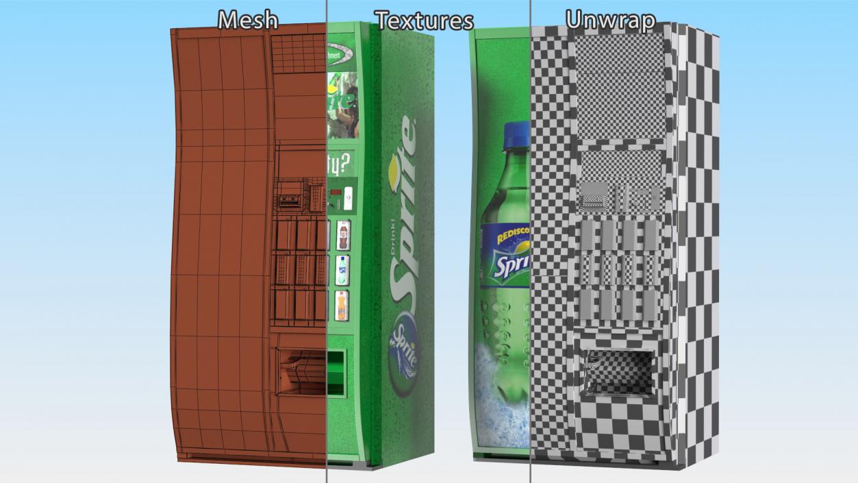 3D model Cold Soda Vending Machine