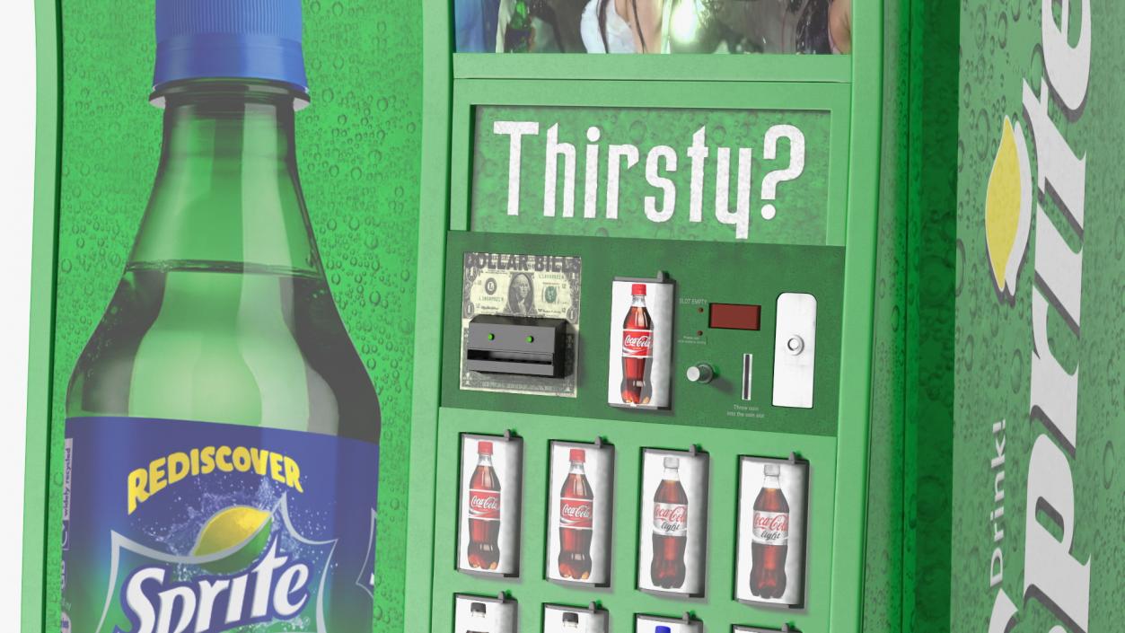 3D model Cold Soda Vending Machine