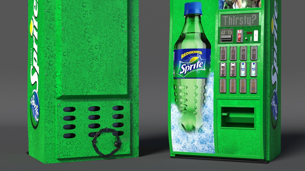 3D model Cold Soda Vending Machine