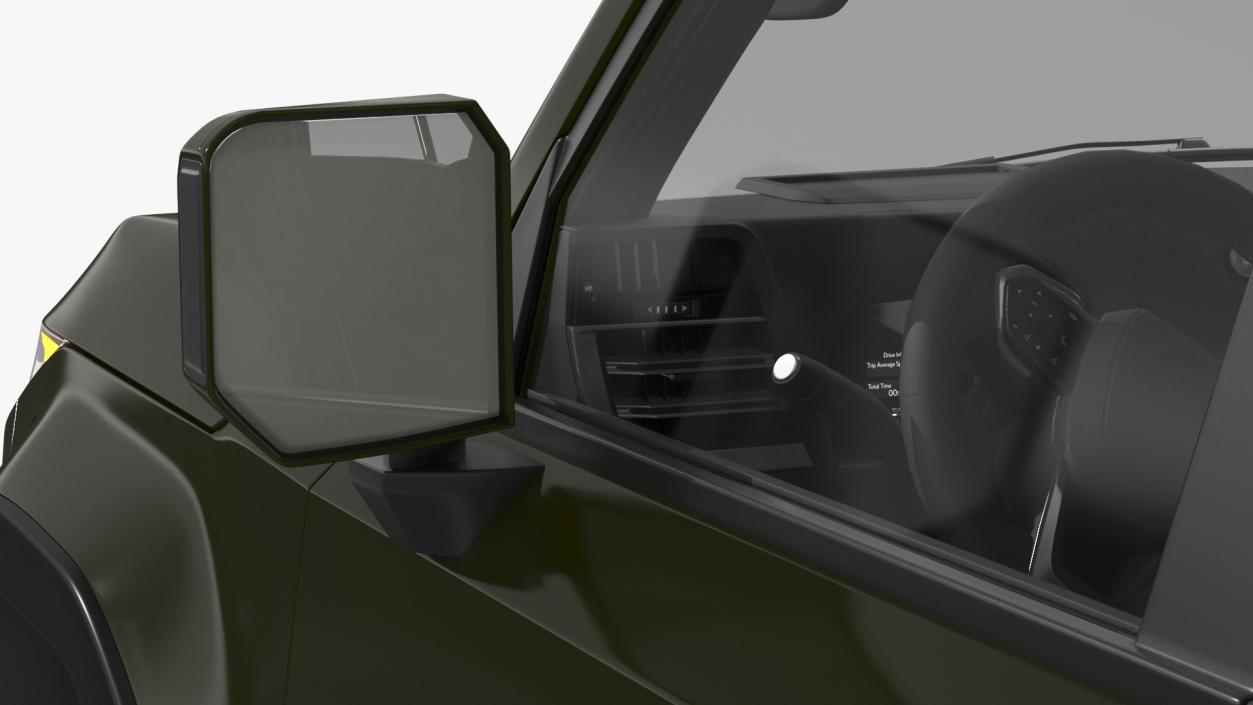 Large Luxury SUV Green Rigged 3D model