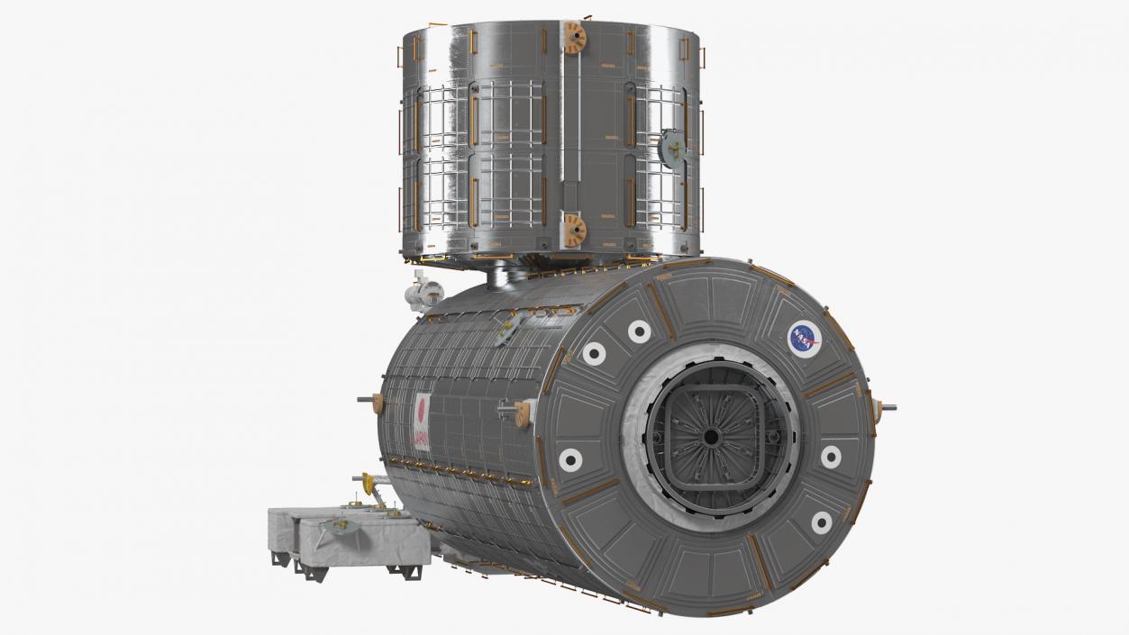 3D model ISS Japanese Experiment Module Kibo