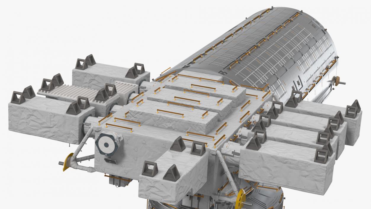 3D model ISS Japanese Experiment Module Kibo