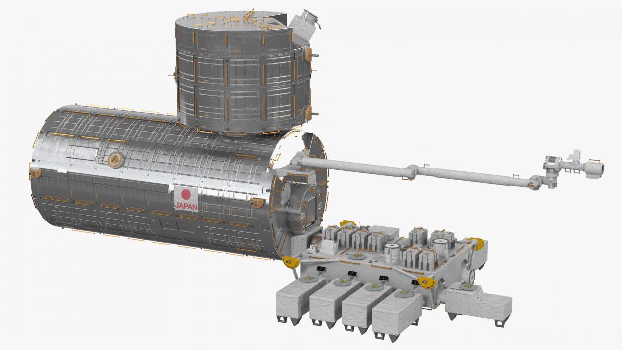 3D model ISS Japanese Experiment Module Kibo