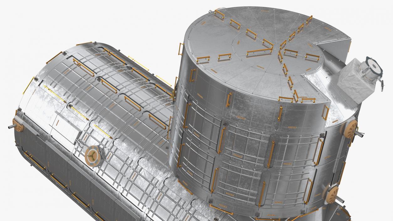 3D model ISS Japanese Experiment Module Kibo