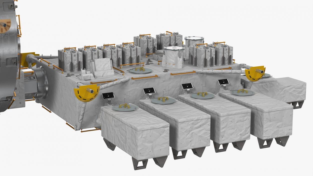 3D model ISS Japanese Experiment Module Kibo