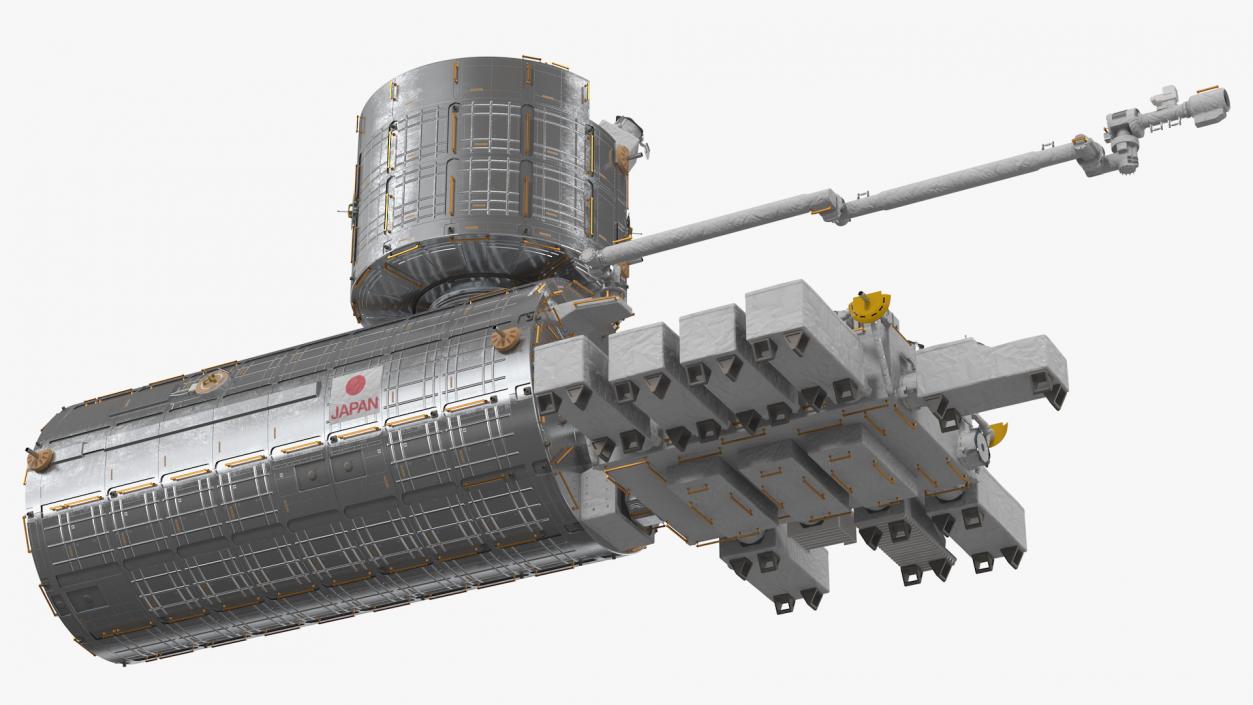 3D model ISS Japanese Experiment Module Kibo