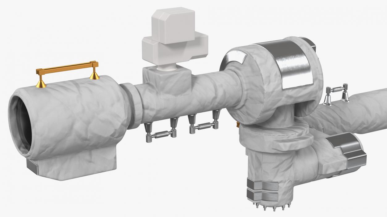 3D model ISS Japanese Experiment Module Kibo