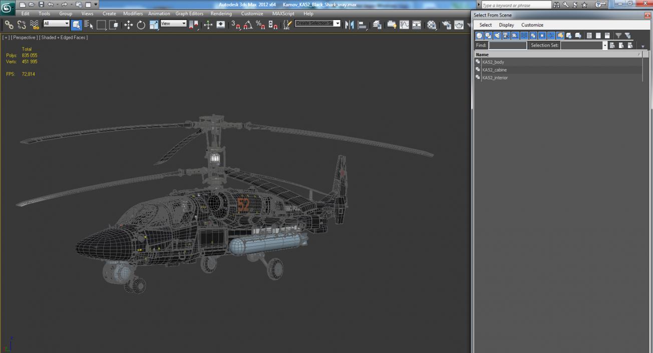 Kamov KA52 Black Shark 3D