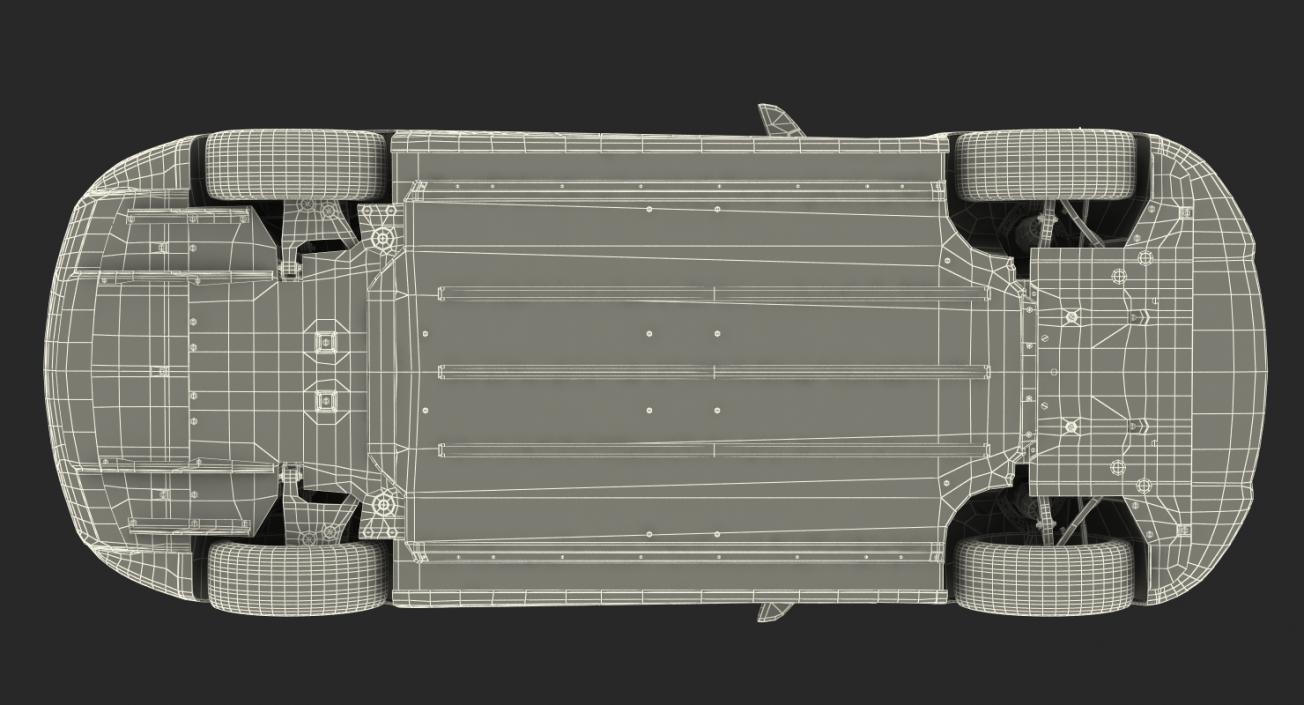 Tesla Model S 60D 2017 Rigged 3D model