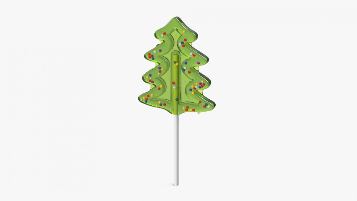 Christmas Fir Tree Lollipop 2 3D model