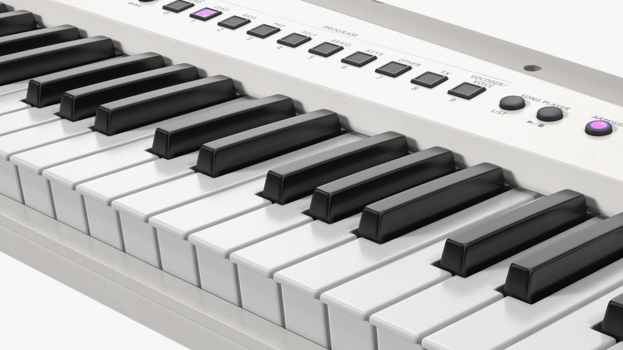 3D Musical Keyboard Instruments Collection 6