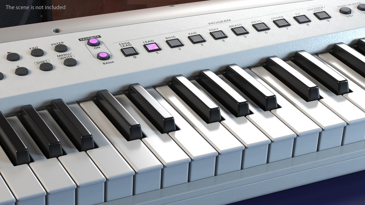 3D Musical Keyboard Instruments Collection 6