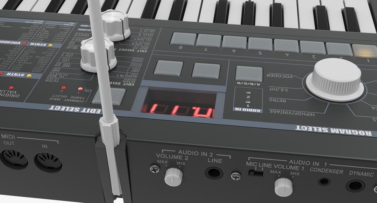 3D Musical Keyboard Instruments Collection 6