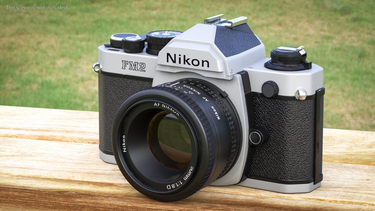 3D Nikon FM2 SLR Manual Focus Film Camera model