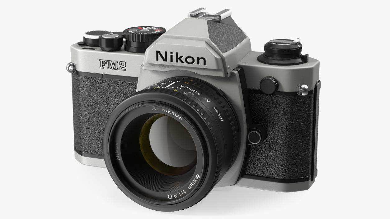 3D Nikon FM2 SLR Manual Focus Film Camera model