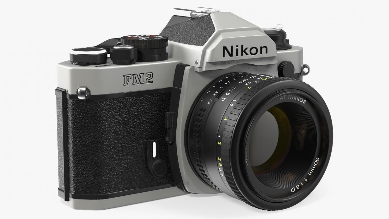 3D Nikon FM2 SLR Manual Focus Film Camera model