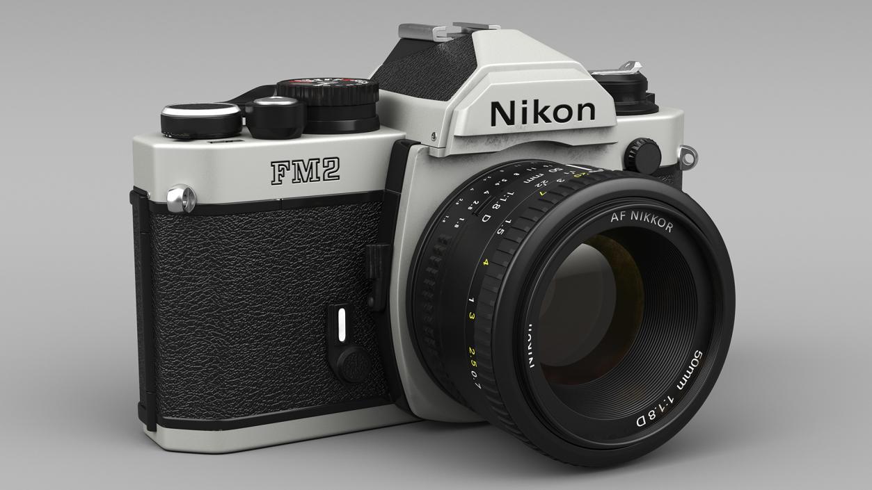 3D Nikon FM2 SLR Manual Focus Film Camera model