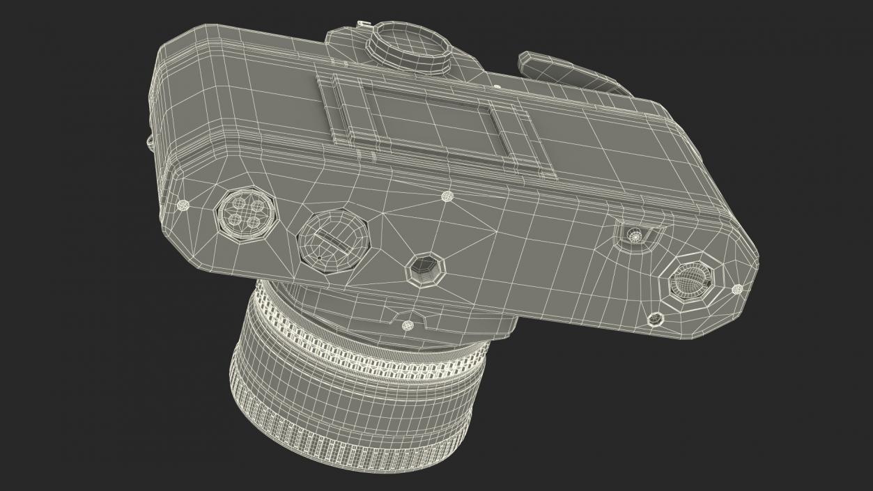 3D Nikon FM2 SLR Manual Focus Film Camera model