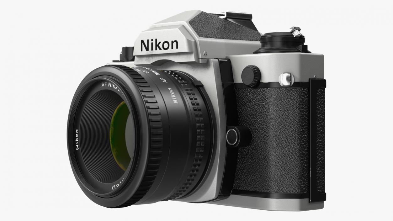 3D Nikon FM2 SLR Manual Focus Film Camera model