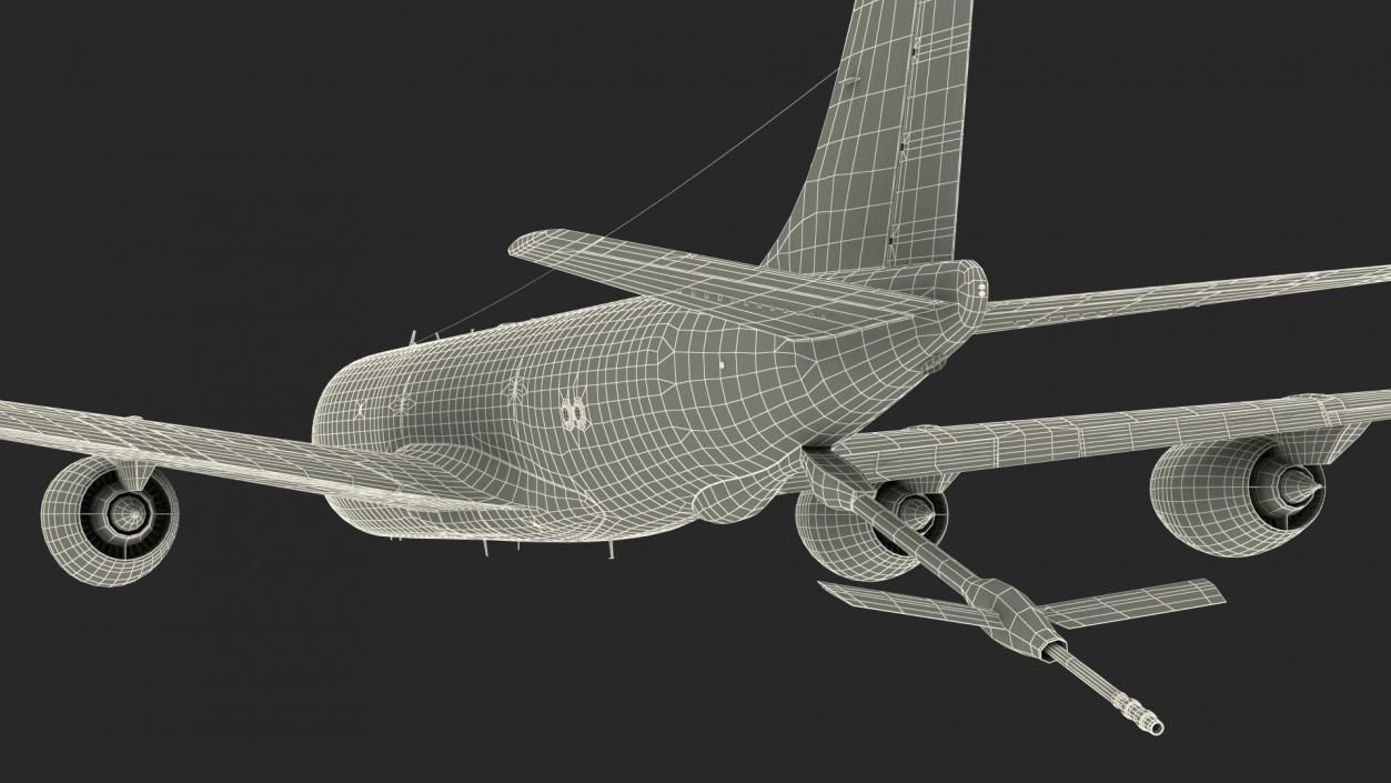 3D model Boeing KC 135 Stratotanker Refueling Aircraft