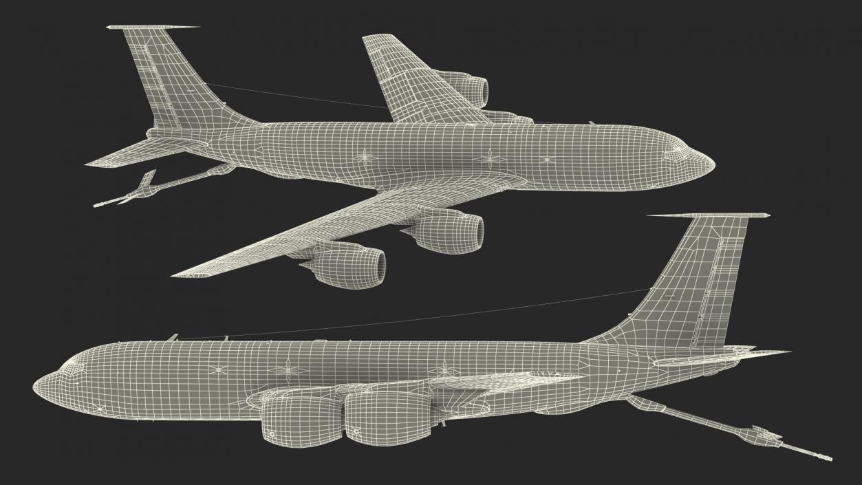 3D model Boeing KC 135 Stratotanker Refueling Aircraft