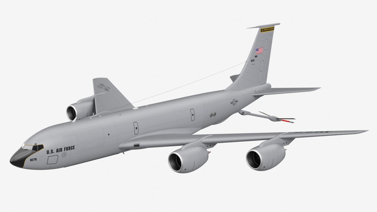 3D model Boeing KC 135 Stratotanker Refueling Aircraft